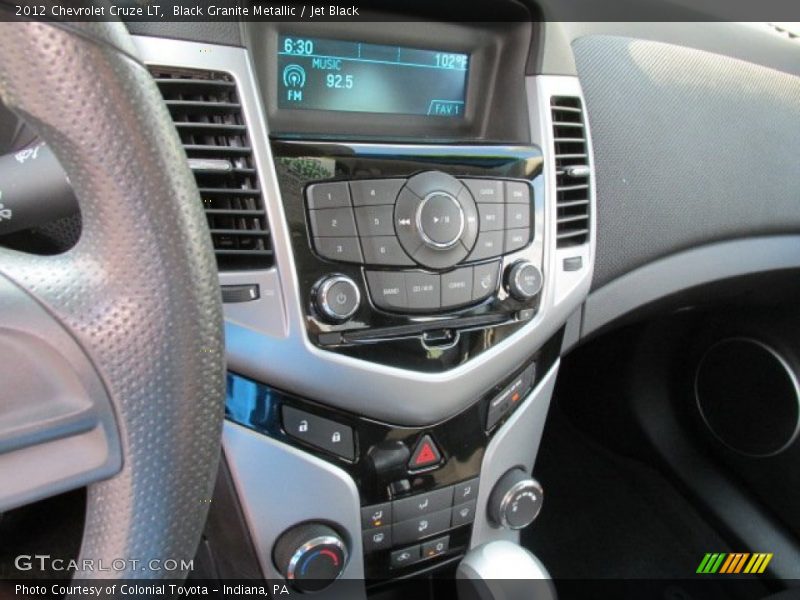 Black Granite Metallic / Jet Black 2012 Chevrolet Cruze LT