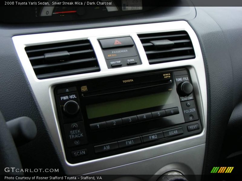 Silver Streak Mica / Dark Charcoal 2008 Toyota Yaris Sedan