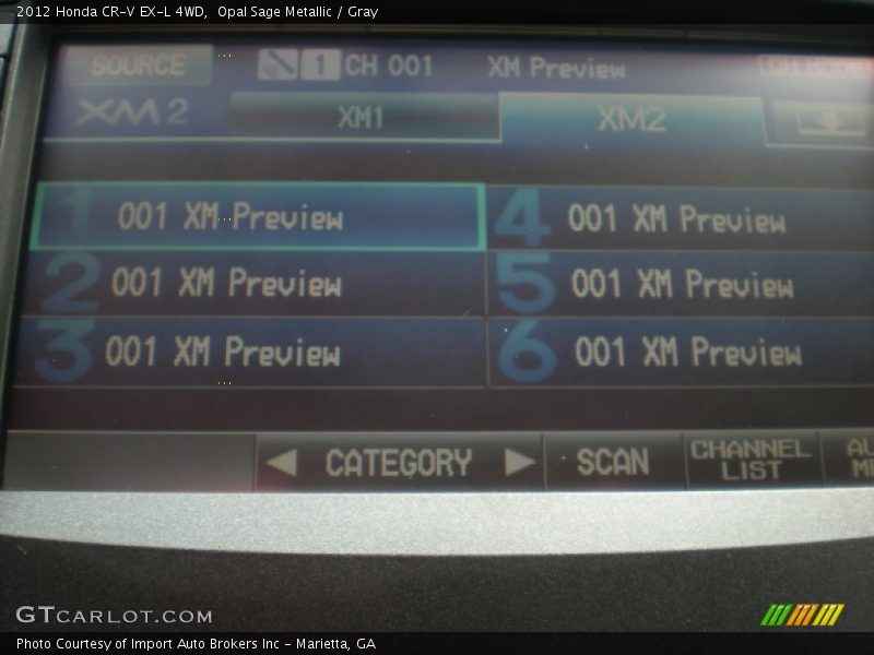 Opal Sage Metallic / Gray 2012 Honda CR-V EX-L 4WD