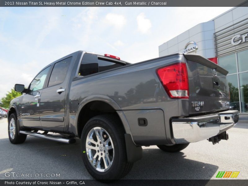 Gun Metallic / Charcoal 2013 Nissan Titan SL Heavy Metal Chrome Edition Crew Cab 4x4