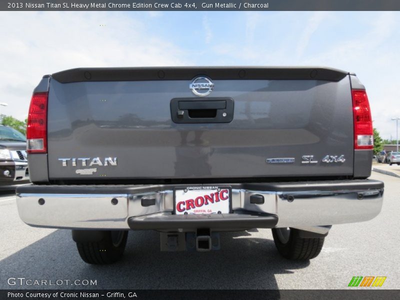 Gun Metallic / Charcoal 2013 Nissan Titan SL Heavy Metal Chrome Edition Crew Cab 4x4