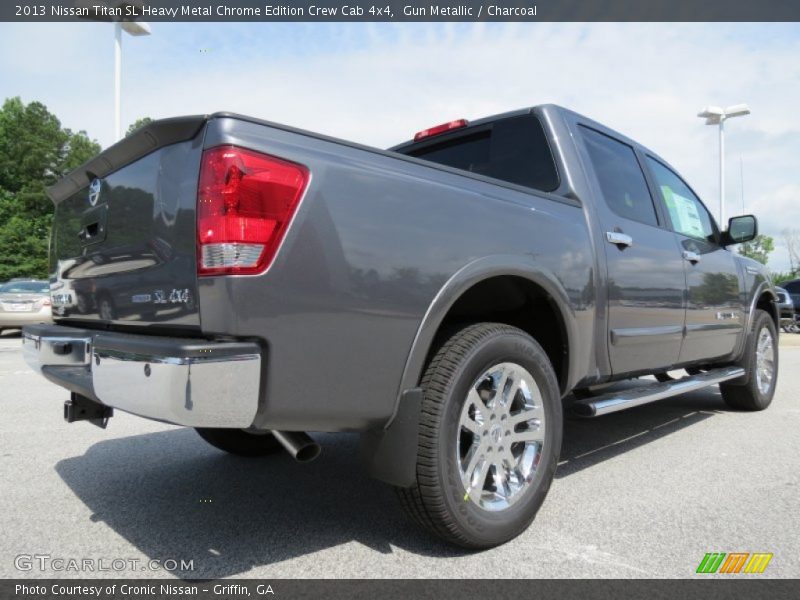 Gun Metallic / Charcoal 2013 Nissan Titan SL Heavy Metal Chrome Edition Crew Cab 4x4