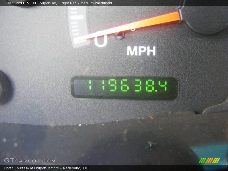 Bright Red / Medium Parchment 2002 Ford F150 XLT SuperCab