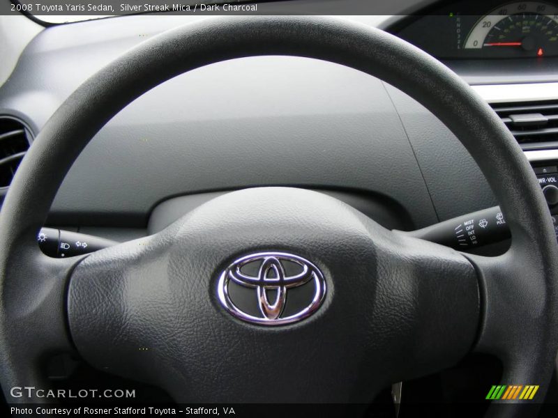 Silver Streak Mica / Dark Charcoal 2008 Toyota Yaris Sedan