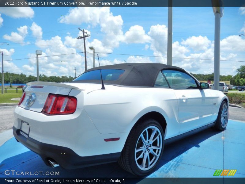 Performance White / Saddle 2012 Ford Mustang GT Premium Convertible