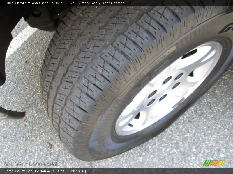 Victory Red / Dark Charcoal 2004 Chevrolet Avalanche 1500 Z71 4x4
