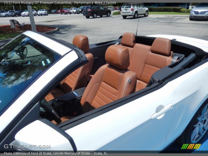 Performance White / Saddle 2012 Ford Mustang GT Premium Convertible