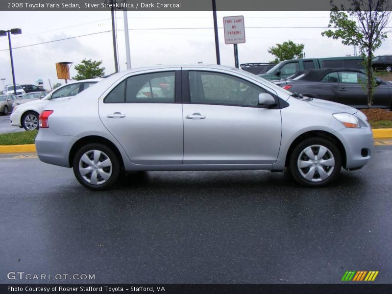 Silver Streak Mica / Dark Charcoal 2008 Toyota Yaris Sedan