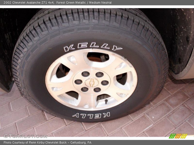 Forest Green Metallic / Medium Neutral 2002 Chevrolet Avalanche Z71 4x4