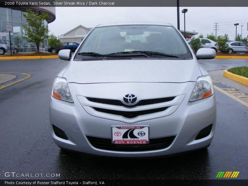 Silver Streak Mica / Dark Charcoal 2008 Toyota Yaris Sedan