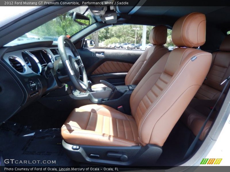 Performance White / Saddle 2012 Ford Mustang GT Premium Convertible