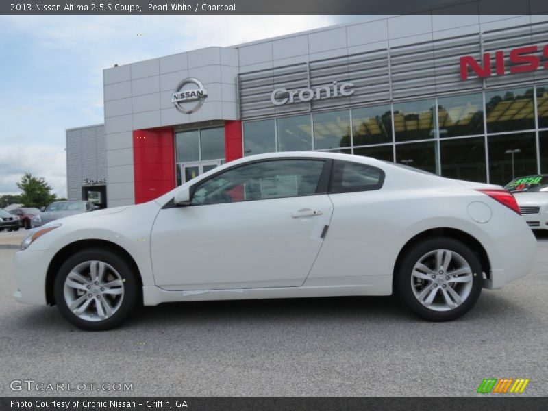 Pearl White / Charcoal 2013 Nissan Altima 2.5 S Coupe