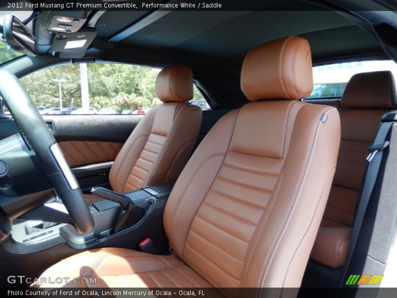 Performance White / Saddle 2012 Ford Mustang GT Premium Convertible