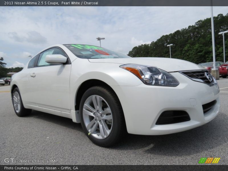 Pearl White / Charcoal 2013 Nissan Altima 2.5 S Coupe