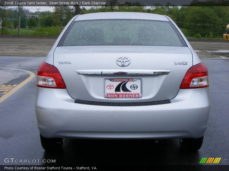 Silver Streak Mica / Dark Charcoal 2008 Toyota Yaris Sedan