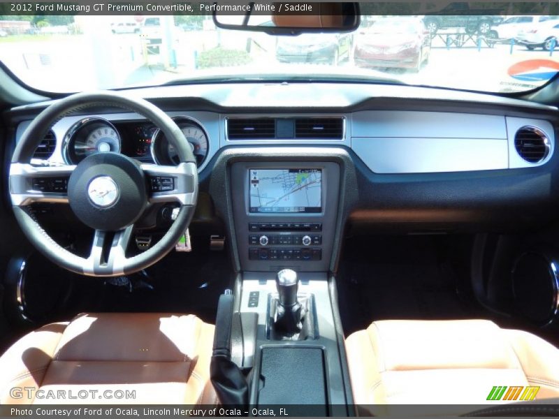 Performance White / Saddle 2012 Ford Mustang GT Premium Convertible
