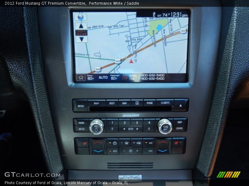 Performance White / Saddle 2012 Ford Mustang GT Premium Convertible