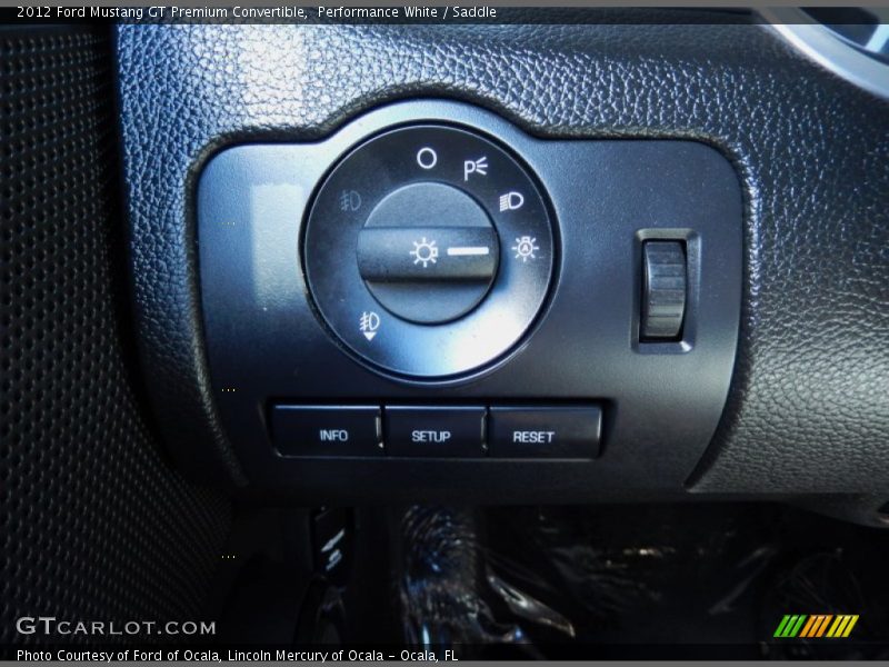 Performance White / Saddle 2012 Ford Mustang GT Premium Convertible