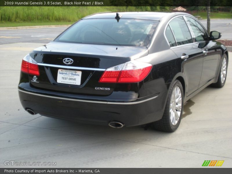 Black Noir Pearl / Black 2009 Hyundai Genesis 3.8 Sedan