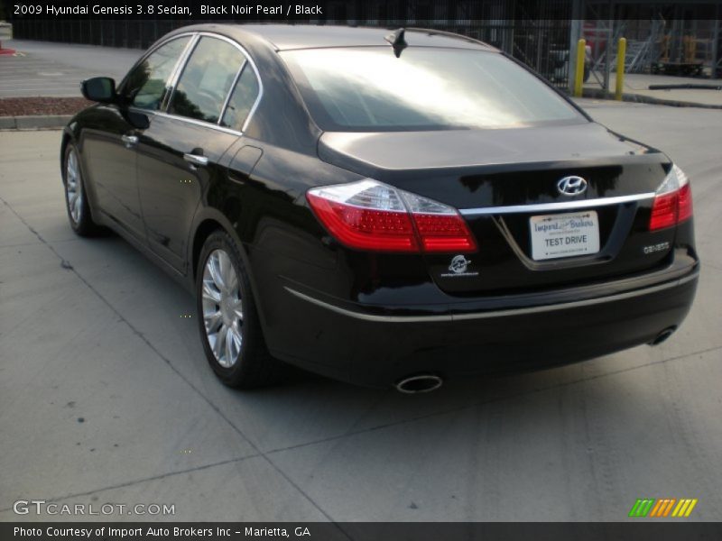 Black Noir Pearl / Black 2009 Hyundai Genesis 3.8 Sedan