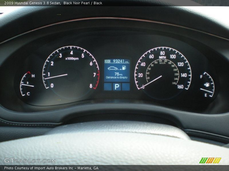  2009 Genesis 3.8 Sedan 3.8 Sedan Gauges