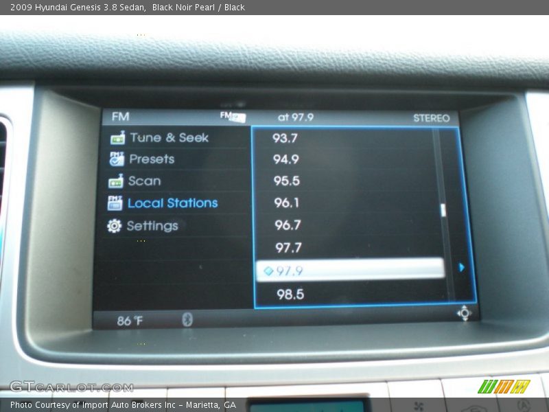 Black Noir Pearl / Black 2009 Hyundai Genesis 3.8 Sedan