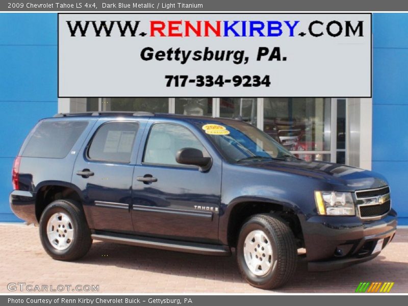 Dark Blue Metallic / Light Titanium 2009 Chevrolet Tahoe LS 4x4