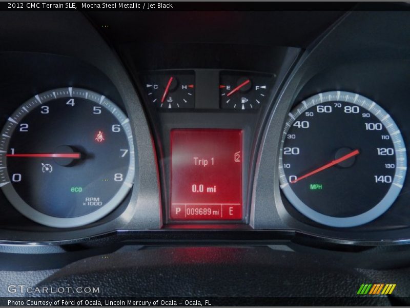 Mocha Steel Metallic / Jet Black 2012 GMC Terrain SLE