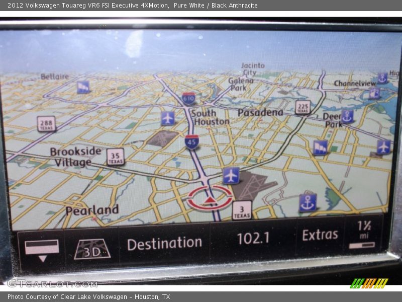 Pure White / Black Anthracite 2012 Volkswagen Touareg VR6 FSI Executive 4XMotion