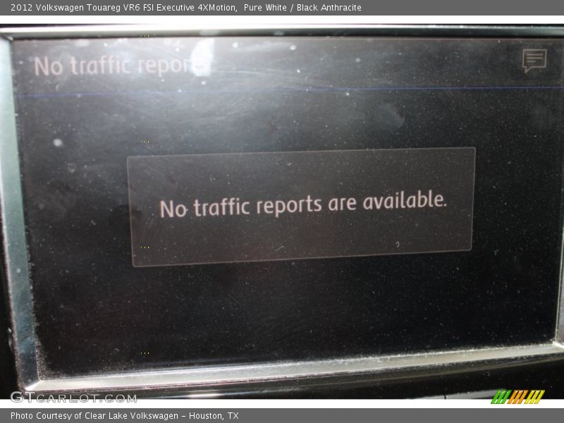 Pure White / Black Anthracite 2012 Volkswagen Touareg VR6 FSI Executive 4XMotion