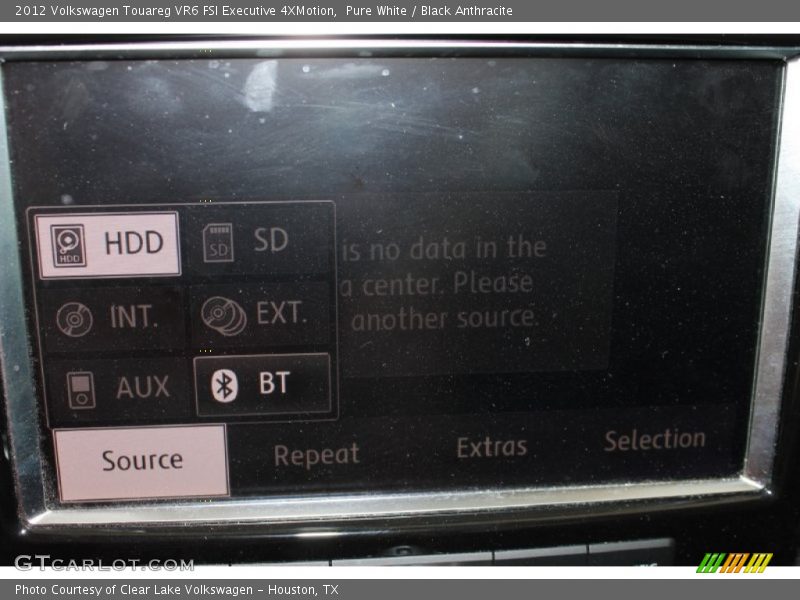 Pure White / Black Anthracite 2012 Volkswagen Touareg VR6 FSI Executive 4XMotion