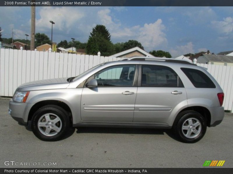 Liquid Silver Metallic / Ebony 2008 Pontiac Torrent AWD