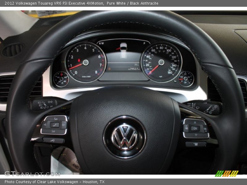 Pure White / Black Anthracite 2012 Volkswagen Touareg VR6 FSI Executive 4XMotion