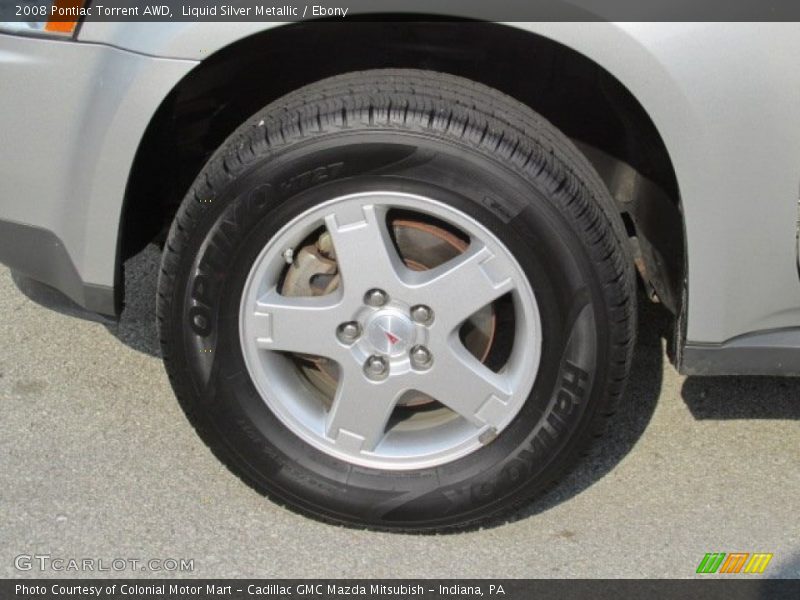 Liquid Silver Metallic / Ebony 2008 Pontiac Torrent AWD
