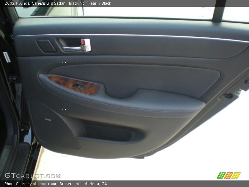 Black Noir Pearl / Black 2009 Hyundai Genesis 3.8 Sedan