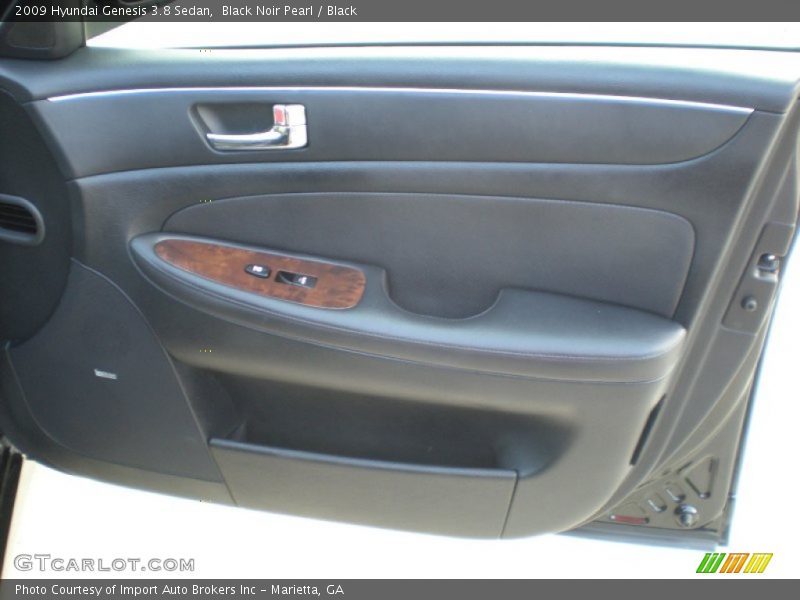 Black Noir Pearl / Black 2009 Hyundai Genesis 3.8 Sedan