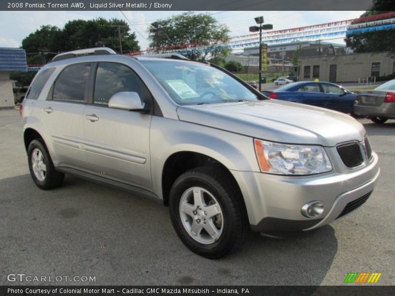 Liquid Silver Metallic / Ebony 2008 Pontiac Torrent AWD