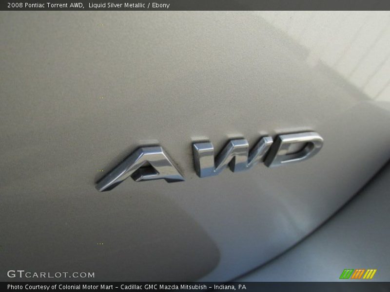 Liquid Silver Metallic / Ebony 2008 Pontiac Torrent AWD