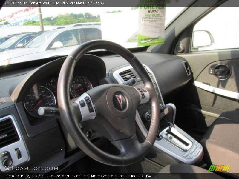 Liquid Silver Metallic / Ebony 2008 Pontiac Torrent AWD