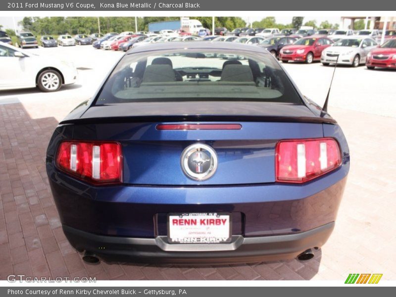 Kona Blue Metallic / Charcoal Black 2011 Ford Mustang V6 Coupe