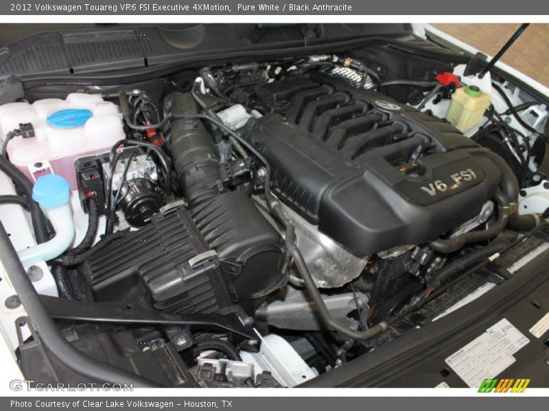 Pure White / Black Anthracite 2012 Volkswagen Touareg VR6 FSI Executive 4XMotion