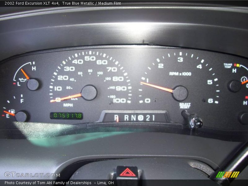 True Blue Metallic / Medium Flint 2002 Ford Excursion XLT 4x4