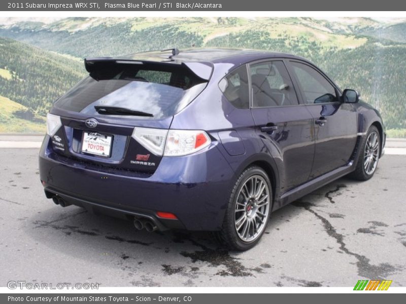 Plasma Blue Pearl / STI  Black/Alcantara 2011 Subaru Impreza WRX STi
