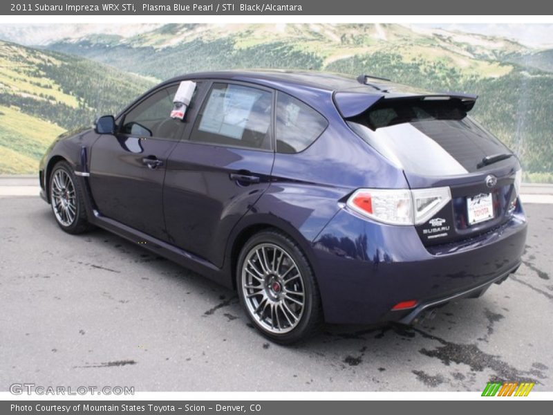 Plasma Blue Pearl / STI  Black/Alcantara 2011 Subaru Impreza WRX STi