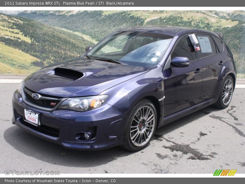 Plasma Blue Pearl / STI  Black/Alcantara 2011 Subaru Impreza WRX STi