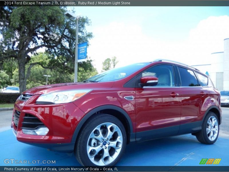 Front 3/4 View of 2014 Escape Titanium 2.0L EcoBoost