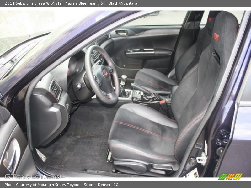 Front Seat of 2011 Impreza WRX STi