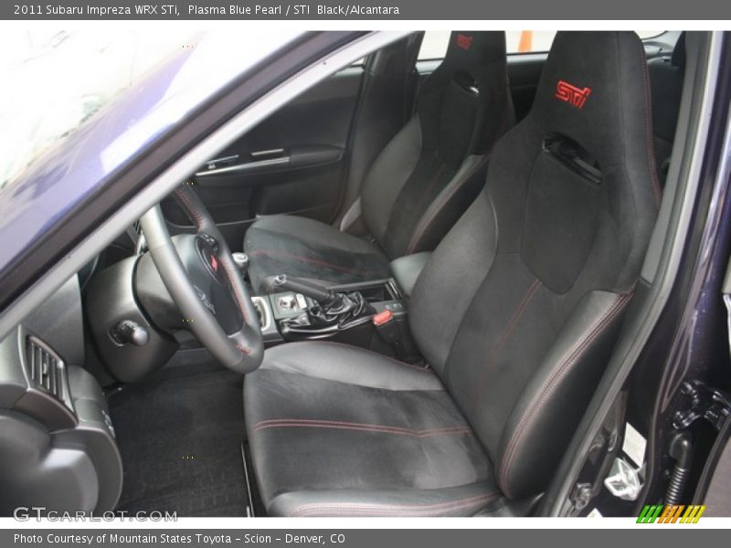 Plasma Blue Pearl / STI  Black/Alcantara 2011 Subaru Impreza WRX STi
