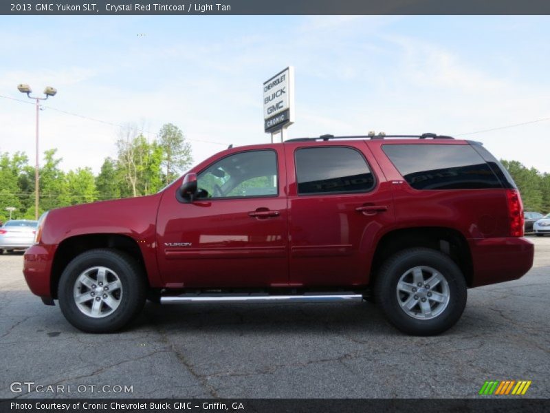 Crystal Red Tintcoat / Light Tan 2013 GMC Yukon SLT