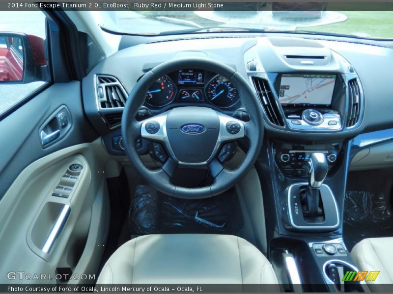 Dashboard of 2014 Escape Titanium 2.0L EcoBoost